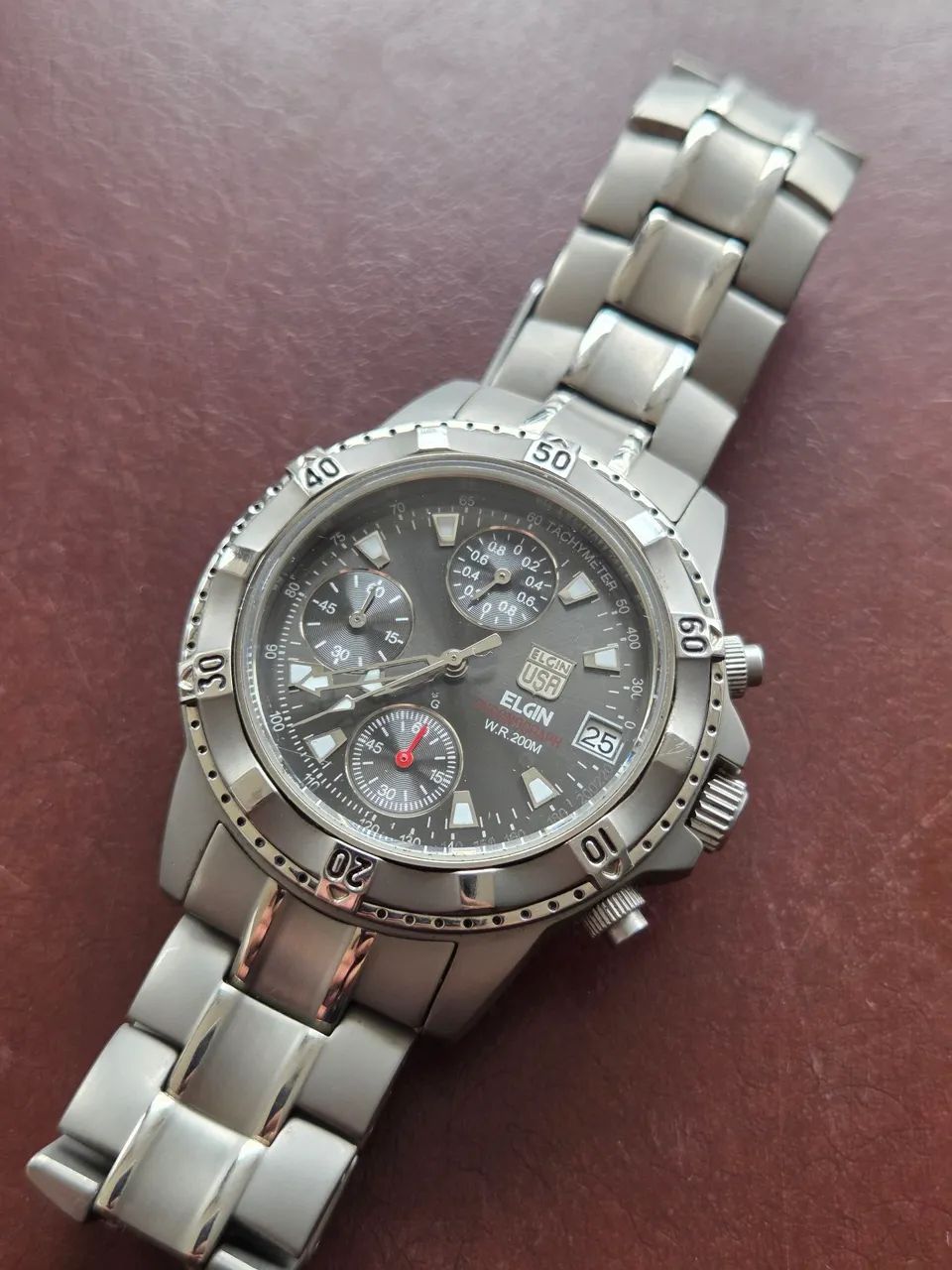 Relógio Elgin Diver 200m Titanium  - Foto 2