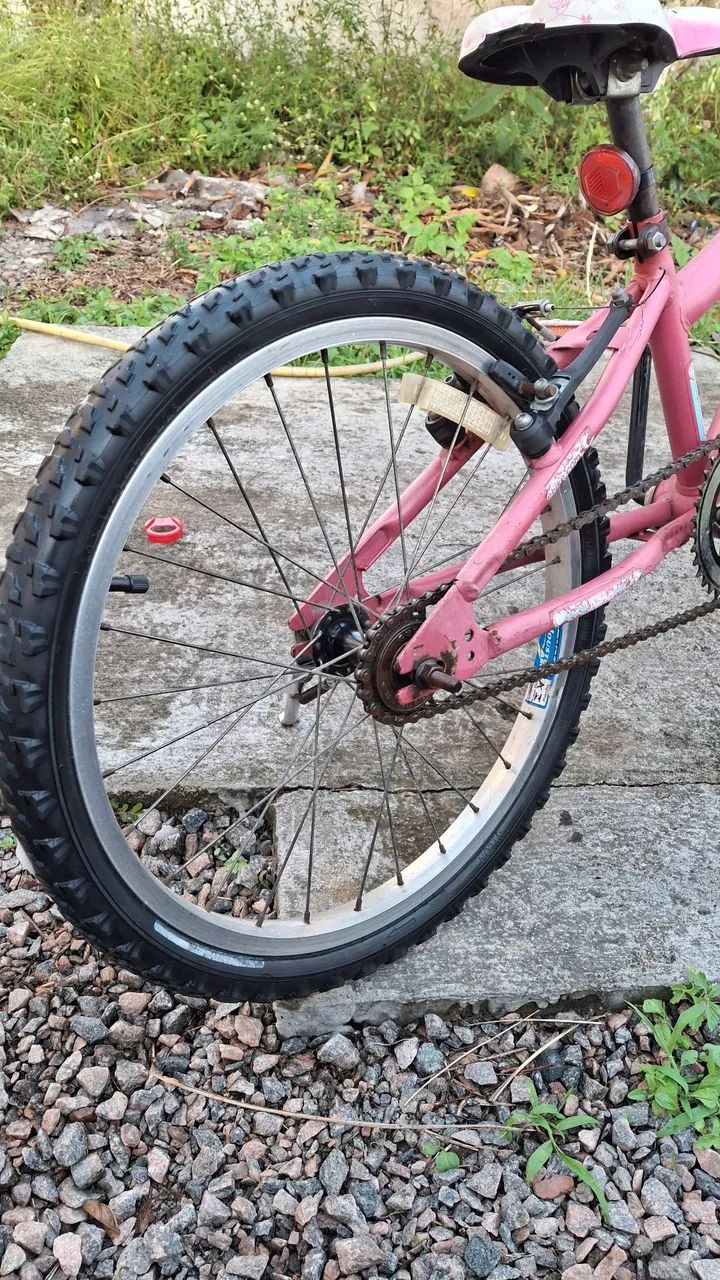 Bicicleta Infantil Rosa Houston - Foto 5