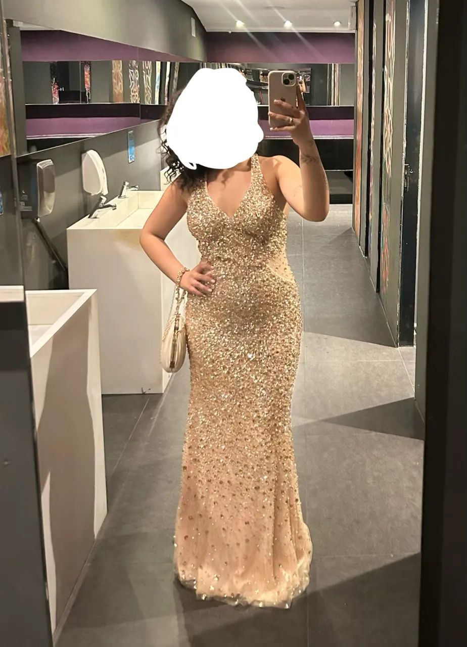 vestido de pedraria sônia baek tam m - Foto 2