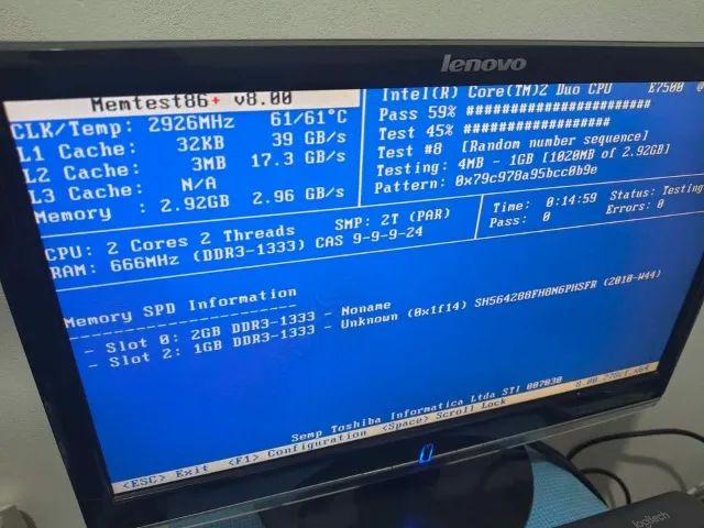Placa Mae e Core2Duo e7500 3GB DDR3 (bios não salva) - Foto 2