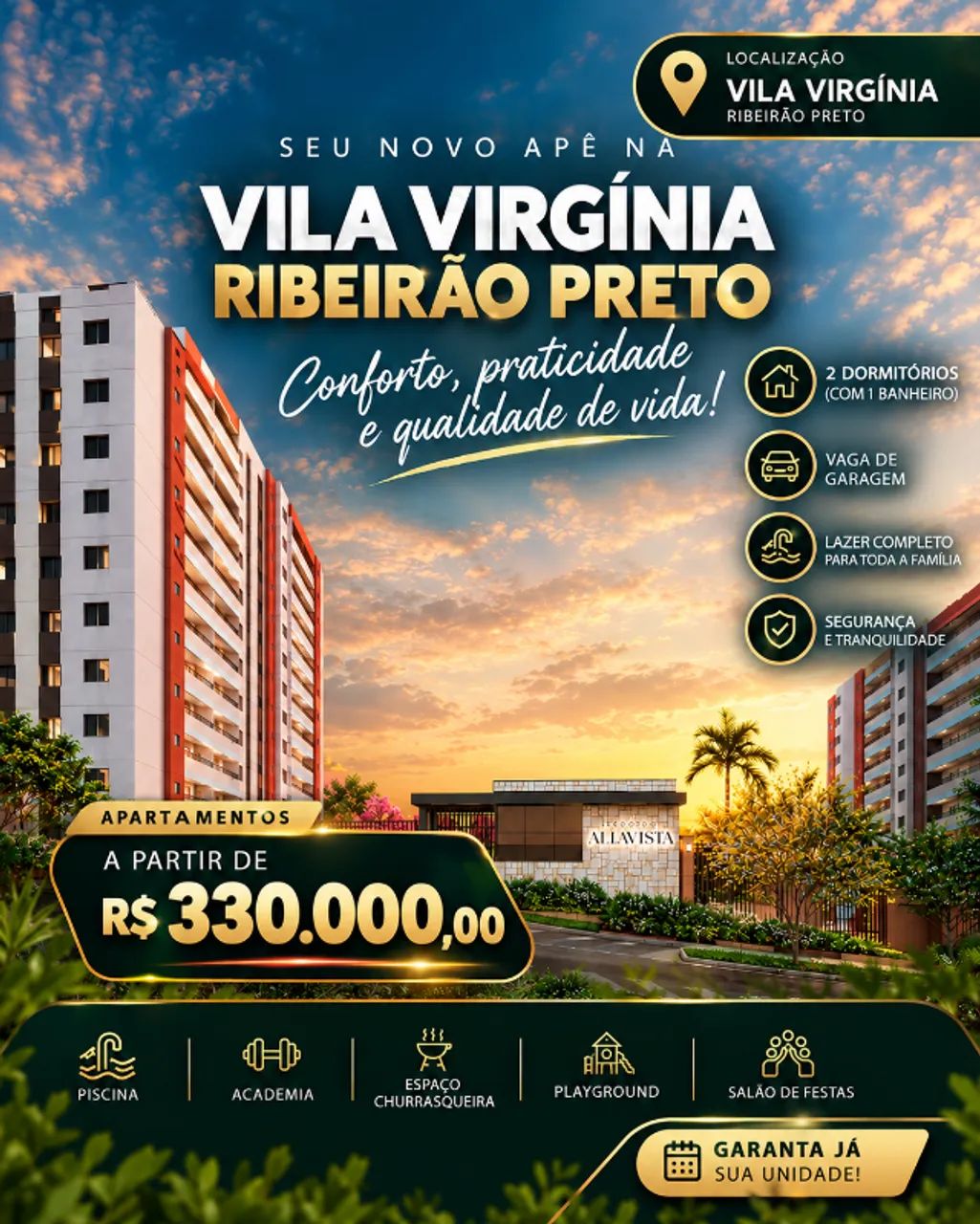 Apartamento na Planta