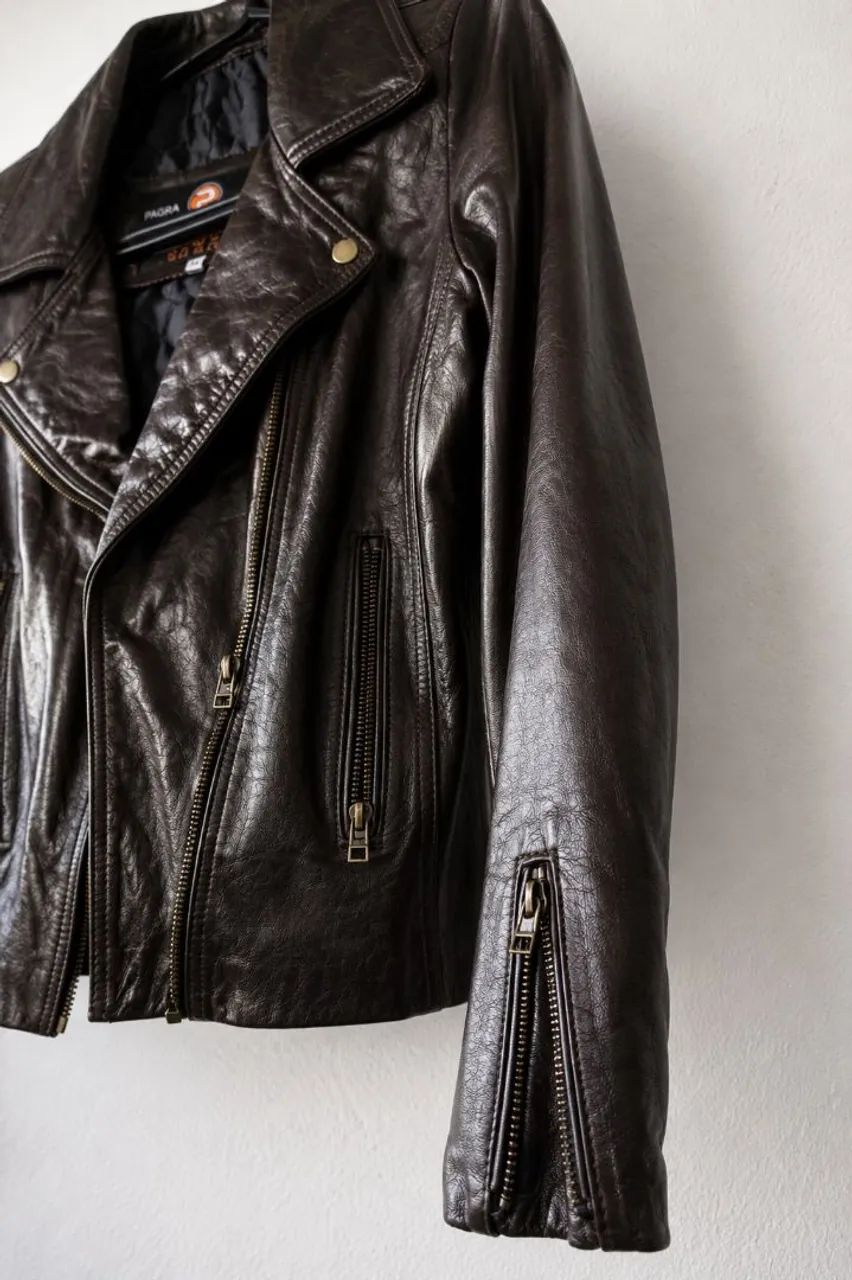 Jaqueta Nova Biker Couro Original M - Foto 3
