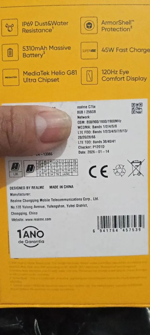 Celular C75X Novo - Foto 2