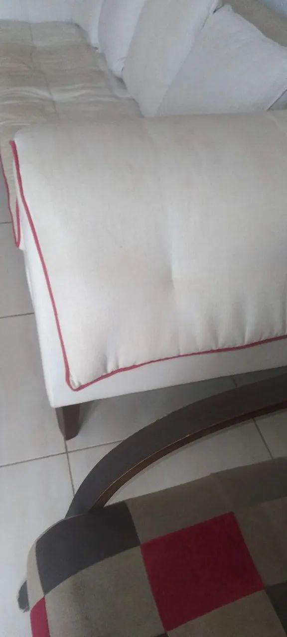 Sofá de linho 4 lugares - Foto 5
