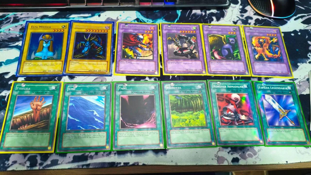 Lote Yu-Gi-Oh! 2002 - cartas LDB LOB 1° Edição (português)