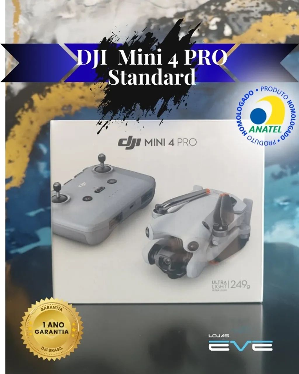 DJI Mini 4 PRO, Homologado Anatel, 1 ano Garantia!