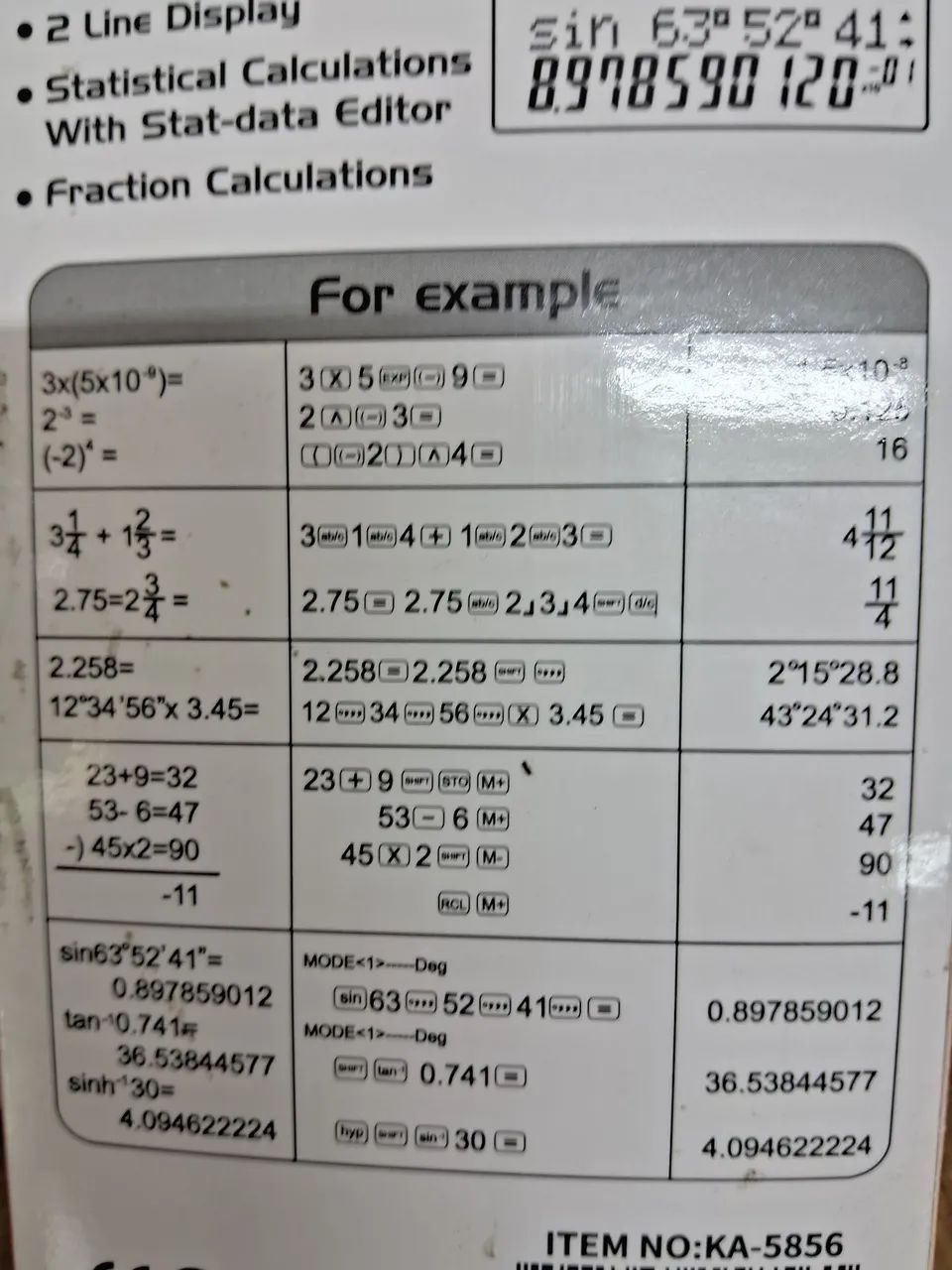 Calculadora Científica Kapbom  KA-5856 - Foto 2
