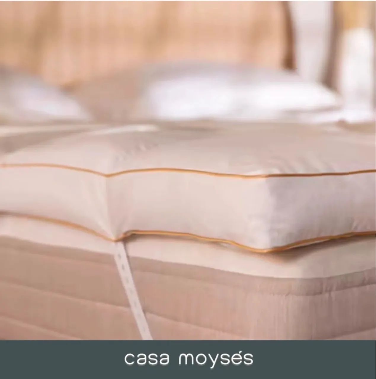 Pillow Top Percal Pluma de Ganso - Queen - Casa Moyses - Foto 3
