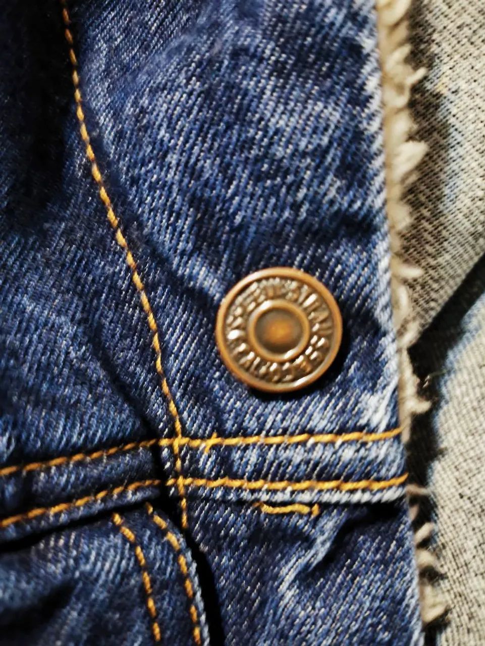 Levi's Long Sherpa Trucker Coat ORIGINAL, impecável, item raro!  - Foto 5