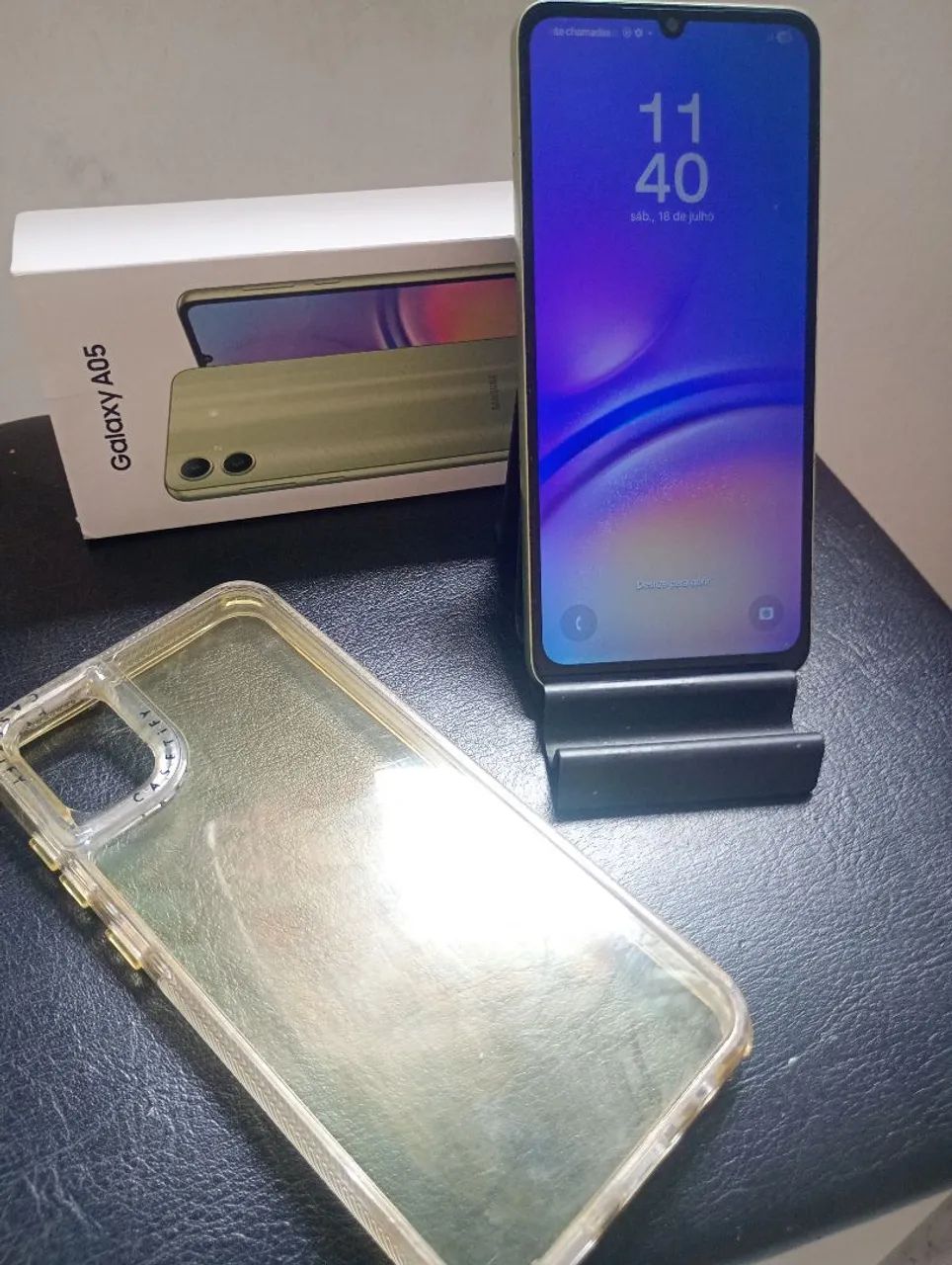 Vendo celular Samsung A05 com case e carregador original. Funcionando perfeitamente  - Foto 2