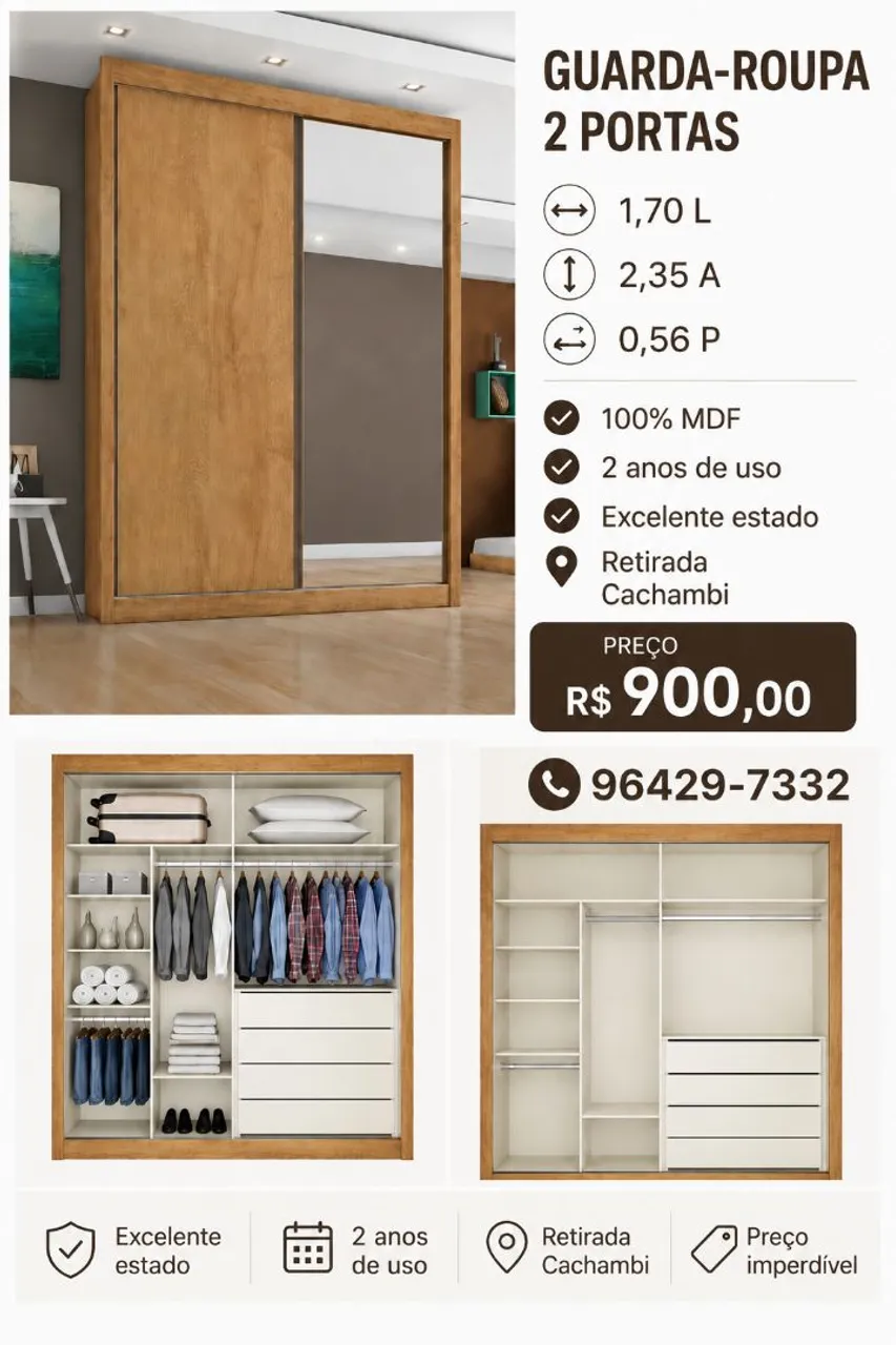 Cômoda Raissa Dupla 8Gvs Branco Quarta Divisão - Entrega Rápida