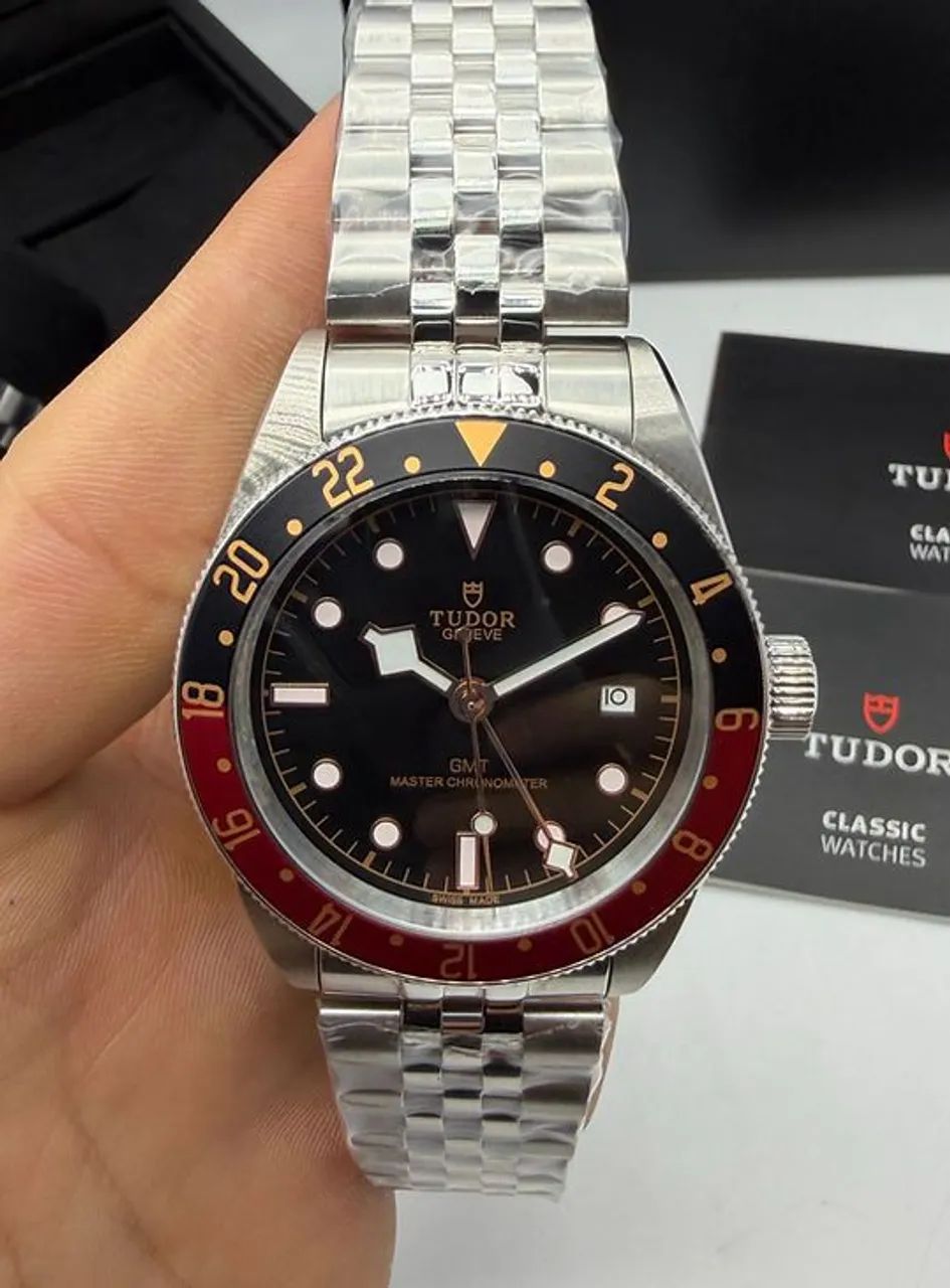 Relógio Estilo Black Bay GMT Pro Automático - Aço Inox Premium - Foto 5