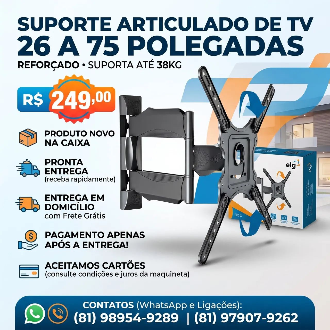 Suporte para TV de 26 a 75 polegadas 