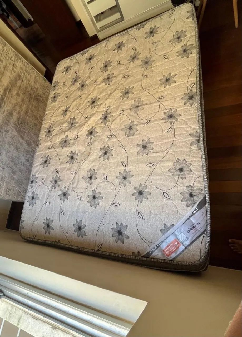CAMA BOX DE CASAL COM COLCHÃO - Foto 3