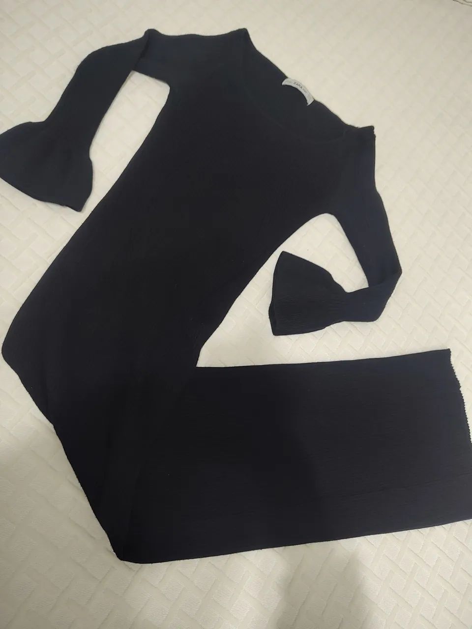 vestido modal preto
