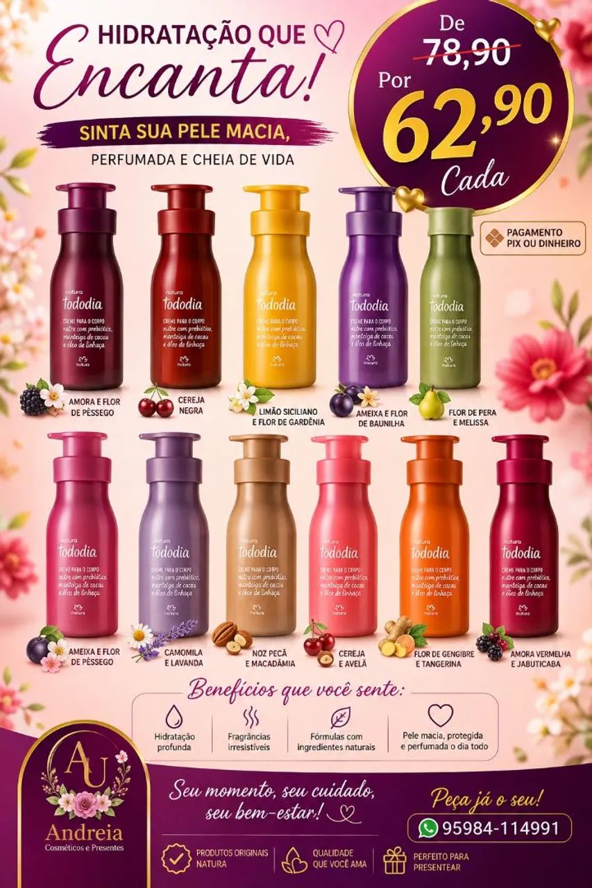 Pura todo dia hidratante corporal+ body splash