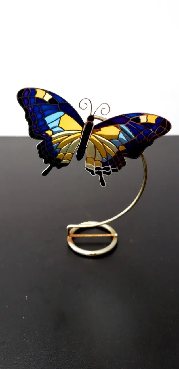 Escultura de Borboleta Azul - Foto 2