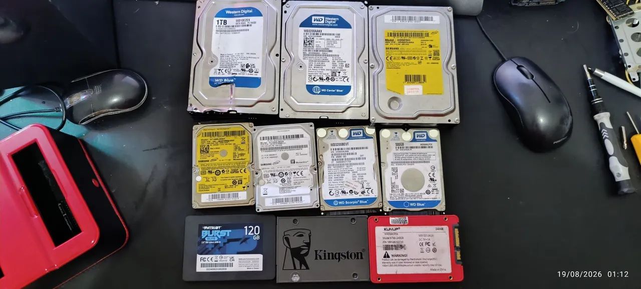 Lote armazenamento Pc  Hd e SSD 