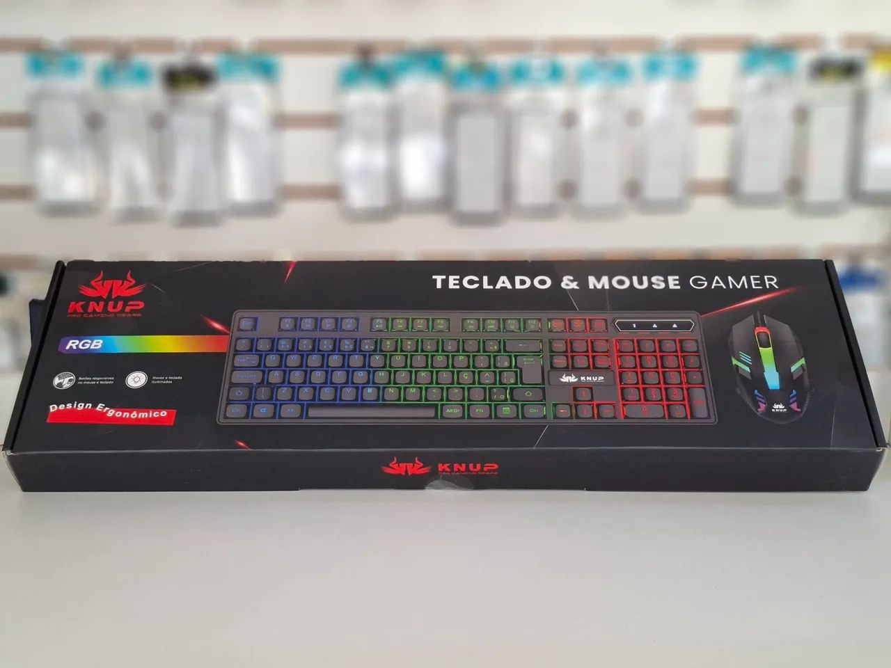 Teclado e mouse gamer rgb - entrega em slz e região 