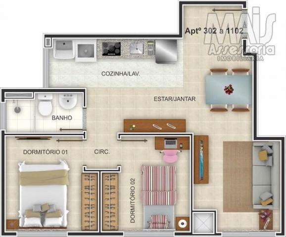 Apartamento para venda em novo hamburgo, centro, 2 dormitórios, 1 banheiro, 1 vaga - Foto 5