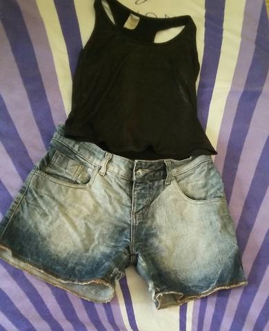 Compre o short jeans e leve grátis uma regata