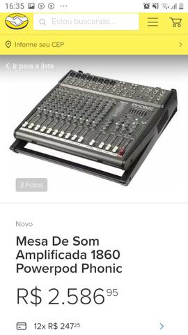 Mesa de som