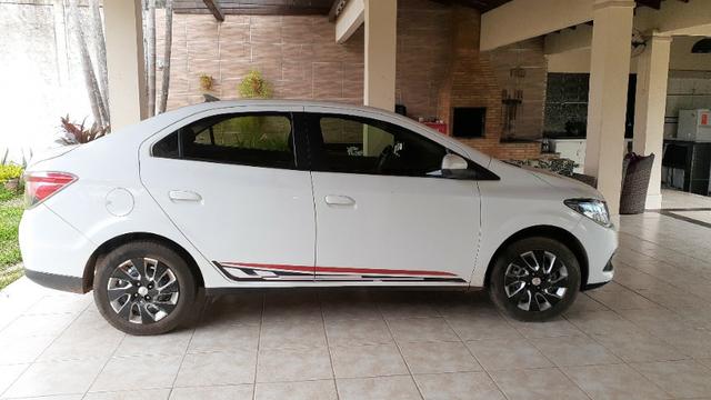 Carro Prisma LT 1.4 2015 completo, Banco de couro - Foto 5