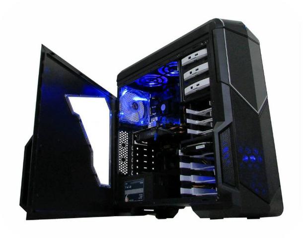 Gabinete Gamer em aço galvanizado (acompanha um fan com led)
