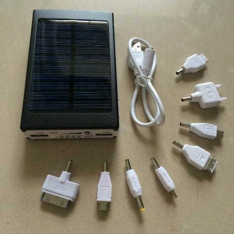 Carregador portátil Solar 15000mah Power bank , pau de selfie e fixador de celular - Foto 6