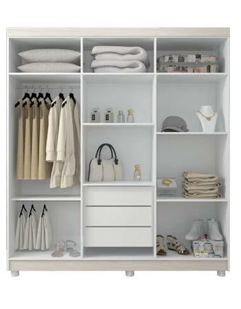 100% MDF e Com Espelhos e Bem Dividido Lindo Guarda Roupa Novo Apenas 989,00 - Foto 3