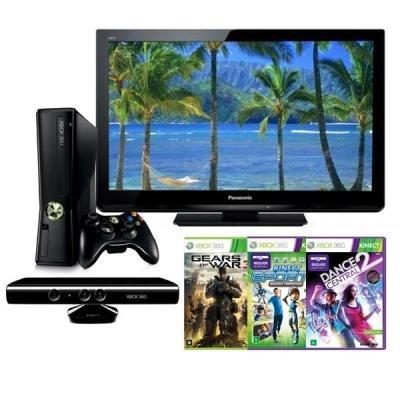 Locação de Videogame xbox 360 + Sensor knect (jogue sem joystick)
