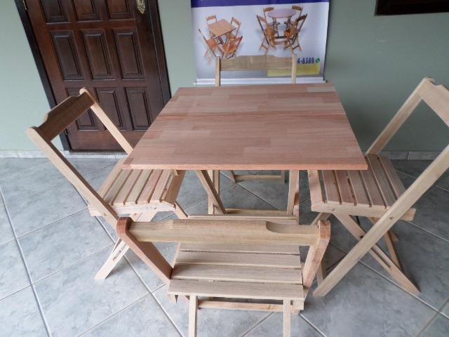 Mesas e cadeiras dobravel