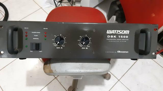 Amplificador profissional ciclotron Wattson DBK1500 - Foto 2