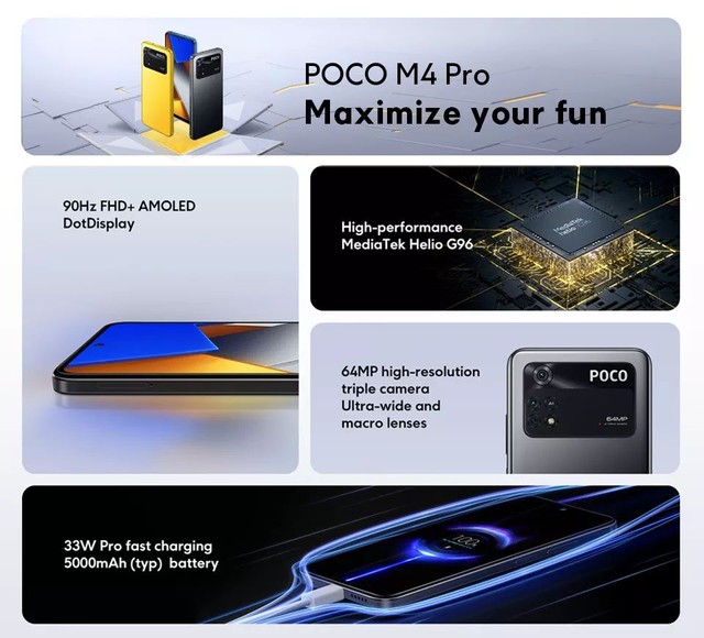 Smartphone Xiaomi Poco M4 Pro 4G - Foto 5