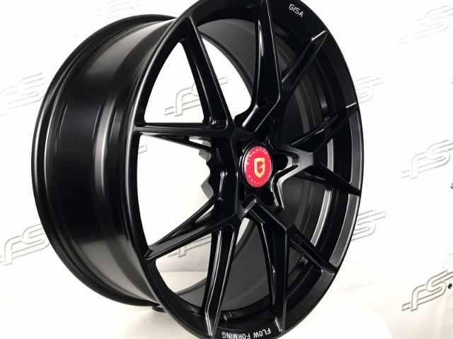 Rodas Gisa Flow Form Glória Preto Semi-Brilho 5x112 - 20x9 e 20x11 aro 20 duas talas - Foto 4