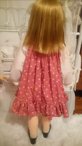 Vestido PARA boneca antiga Amiguinha FEITO  - Foto 5