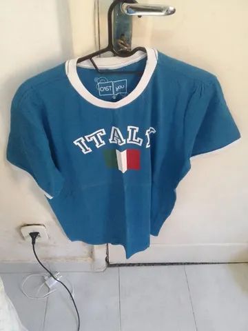 Camisa Itália tamanho M - Foto 3