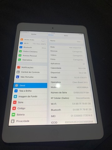 iPad mini a 1454 64 GB 3G - Computadores e acessórios - Alvorada, Contagem  1152006039 | OLX