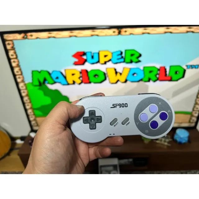 Vídeo Game Super Nintendo Retro com mais de 1.500 Jogos + 2 controles