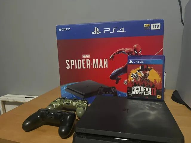 Console PlayStation 4 Slim Sony Com Jogo Red Dead Redemption 2