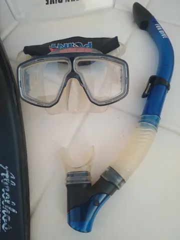 Kit Mergulho Nadadeira Fun Dive 41/42 (9/10) Máscara Snorkel - Foto 3