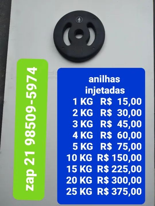Anilhas musculação  - Foto 5
