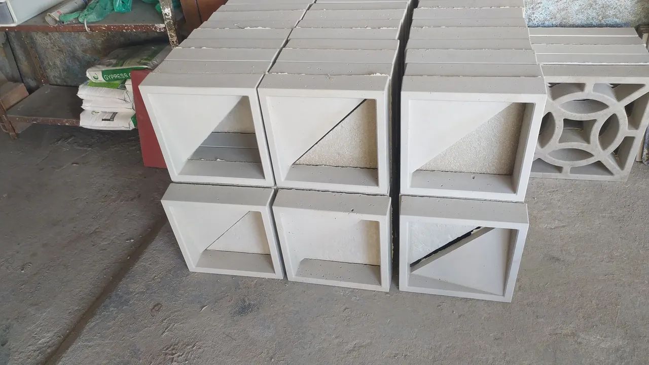 Cobogó triângulo 30 x 30 x 7 cm  - Foto 4