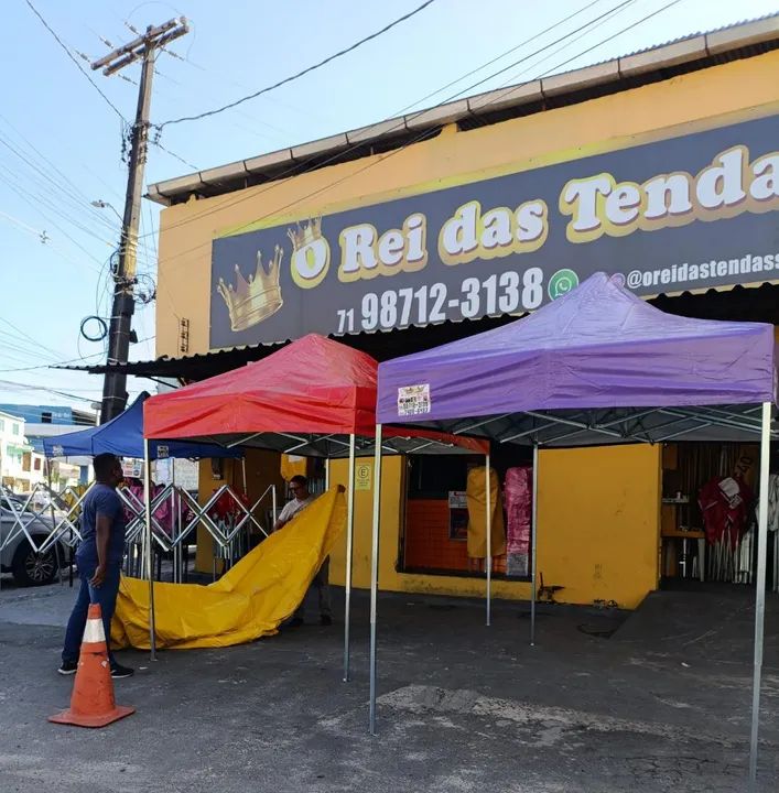 Tenda Sanfonada - Fácil Montagem e Transporte 30 segundos - Foto 3