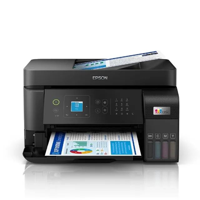 Impressora Multifuncional L5590 - NOVA, Jato de Tinta, EcoTank L5590, Colorido, USB - Foto 2