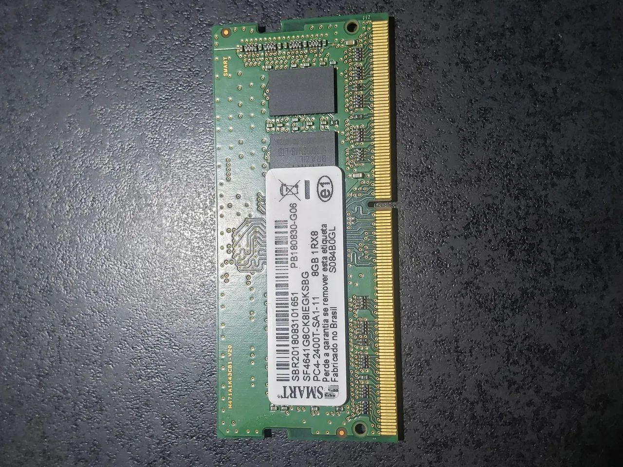 Memória SMART DDR4 8GB 1.2v 2400MHZ para notebook DELL.