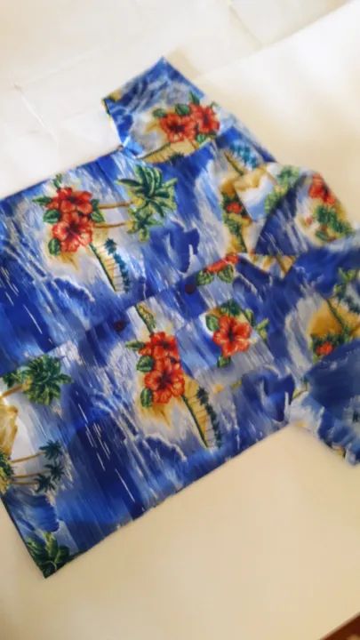 Camisa Infantil de polyester (Caribe) marca Rima, tamanho L - ótimo estado - Foto 4