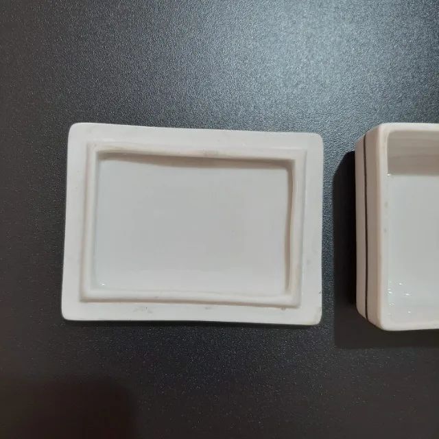 Antigo Porta-Joias Vanwall Porcelana Herber - Foto 3