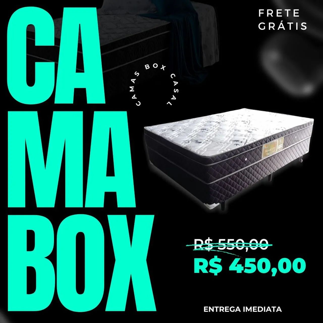 ? CAMAS BOX 399,00, FRETE GRÁTIS, ENTREGA IMEDIATA ?