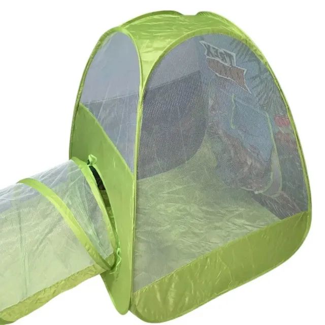 Barraca Infantil Toca Túnel 3 Em 1 Dinossauro T-Rex Verde - Foto 4